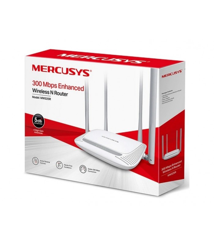 Router wireless Mercusys MW325R, 300 Mbps